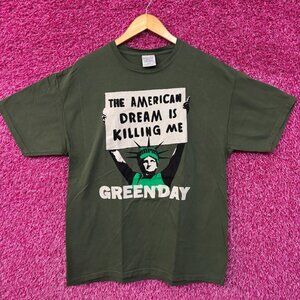 Green Day the American dream is killing me rock Tshirt size large